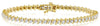 1.90CT DIAMOND 14KT YELLOW GOLD 3D ROUND CLASSIC SHAPE ETERNITY TENNIS BRACELET