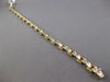 ESTATE 4.36CT DIAMOND 14KT 2 TONE GOLD PRINCESS CHANNEL CLASSIC TENNIS BRACELET
