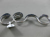 ESTATE LARGE 8.57CT DIAMOND BLUE SAPPHIRE 18K WHITE GOLD MULTI FINGER SNAKE RING