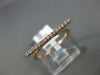 ESTATE .09CT DIAMOND 18KT ROSE GOLD 3D CLASSIC BAR RING