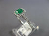 .66CT DIAMOND & AAA EMERALD 18KT WHITE GOLD SQUARE & ROUND HALO FRIENDSHIP RING