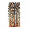 LARGE 1.11CT DIAMOND 18KT ROSE GOLD MULTI BAND FILIGREE ETERNITY STACKABLE RING