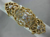 ESTATE EXTRA LARGE 1.85CT DIAMOND 14KT ROSE GOLD HEART FLEXIBLE FULL FINGER RING
