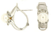 .16CT DIAMOND & AAA SOUTH SEA PEARL 14KT WHITE GOLD 3D CLIP ON HANGING EARRINGS