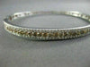 ESTATE 2.13CT WHITE & FANCY YELLOW DIAMONDS 14KT WHITE GOLD BANGLE AMAZING!!!