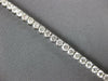 14.94CT DIAMOND 18KT WHITE GOLD THREE PRONG ETERNITY GRADUATING TENNIS NECKLACE