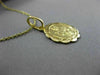 ESTATE 14K YELLOW GOLD HANDCRAFTED POPE RELIGIOUS FLOATING PENDANT & CHAIN 24991
