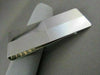 ESTATE LARGE 14KT WHITE GOLD RECTANGULAR MONEY CLIP ENGRAVABLE VERY SHARP #22876
