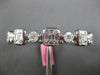 LARGE 4.44CT DIAMOND 18K WHITE GOLD MULTI SHAPE INVISIBLE SQUARE BANGLE BRACELET
