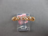 ESTATE .24CT DIAMOND 14KT ROSE GOLD 3D ROUND 8 STONE FILIGREE ANNIVERSARY RING