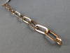 WIDE & LONG 1.68CT DIAMOND 14KT ROSE GOLD 3D CLASSIC OVAL LINK TENNIS BRACELET