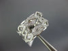 ESTATE WIDE .54CT DIAMOND 18KT WHITE GOLD DOUBLE ROW INFINITY ANNIVERSARY RING