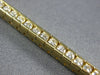 ESTATE 3.04CT DIAMOND 14KT YELLOW GOLD 3D CLASSIC ROUND CHANNEL TENNIS BRACELET