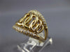 LARGE .80CT DIAMOND 14KT YELLOW GOLD 3D MULTI ROW LOVE KNOT GRADUATING FUN RING
