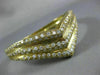 ESTATE LARGE 4.75CT DIAMOND 18K YELLOW GOLD CLASSIC WONDER WOMAN BANGLE BRACELET