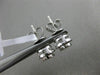 ESTATE .53CT ROUND DIAMOND 18KT WHITE GOLD 3D CLASSIC HALO CLUSTER STUD EARRINGS