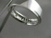 ESTATE WIDE DIAMOND 14KT WHITE GOLD BRICK MENS WEDDING RING BAND 10.25 7MM #1833