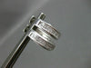 ESTATE WIDE 1.40CT PRINCESS DIAMOND 14KT WHITE GOLD HOOP HUGGIE EARRINGS #19800
