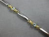 1.37CT DIAMOND & AAA AQUAMARINE 14KT 2 TONE GOLD OVAL & ROUND 3 STONE BRACELET