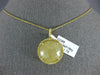 12.26CT FANCY YELLOW DIAMOND & YELLOW SAPPHIRE 18KT YELLOW GOLD 3D ROUND PENDANT