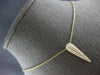 .47CT DIAMOND 14KT YELLOW GOLD 3D MULTI ROW ELONGATED TEAR DROP FLOATING PENDANT