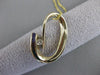 ESTATE DIAMOND 14K YELLOW GOLD PURPLE RED GREEN ENAMEL OPEN SWIRL PENDANT #10723