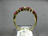 ESTATE 1.24CT DIAMOND & AAA RUBY 14KT YELLOW GOLD 3D CLASSIC ANNIVERSARY RING