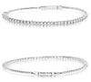 ESTATE .50CT DIAMOND 14KT WHITE GOLD 3D CLASSIC ROUND TENNIS BRACELET