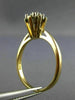 ESTATE .30CT ROUND DIAMOND 14K YELLOW GOLD CLASSIC CLUSTER STAR LOVE RING #23984