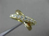 ESTATE WIDE .70CT ROUND DIAMOND 14K YELLOW GOLD 3D X LOVE INFINITY LOVE FUN RING