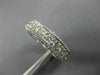 LARGE 3.20CT DIAMOND 14KT WHITE GOLD MILGRAIN ETERNITY WEDDING ANNIVERSARY RING