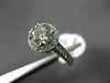 ESTATE LARGE 1.98CT DIAMOND 18KT WHITE GOLD 3D CLASSIC FILIGREE ENGAGEMENT RING