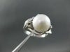ESTATE DIAMOND 10MM AAA SOUTH SEA PEARL PLATINUM COCKTAIL RING F-G VS #2670
