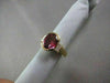 ANTIQUE WIDE 3.34CT DIAMOND & AAA PINK TOURMALINE 14KT YELLOW GOLD COCKTAIL RING