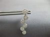 ESTATE 1.20CT DIAMOND 18KT WHITE GOLD MULTI FLOWER JOURNEY FUN HANGING EARRINGS