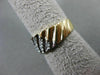 ANTIQUE .32CT OLD MINE DIAMOND 14KT 2 TONE GOLD WEDDING ANNIVERSARY RING #17243
