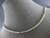 ESTATE 25.10CT MULTI COLOR DIAMOND 18KT WHITE GOLD 3D BY THE YARD FUN NECKLACE