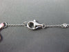 .45CT DIAMOND 18K WHITE GOLD 3D SQUARE INVISIBLE TRIANGULAR BY THE YARD BRACELET