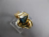 .87CT DIAMOND & AAA SAPPHIRE 14K YELLOW GOLD PEAR SHAPE & ROUND CRISS CROSS RING