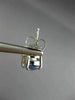 ESTATE 2.56CT DIAMOND & AAA TANZANITE 14KT WHITE GOLD 3D HANGING EARRINGS #20007