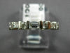 ESTATE .50CT ROUND & BAGUETTE DIAMOND 14KT WHITE GOLD ANNIVERSARY RING #18583
