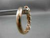 ESTATE 2.0CT DIAMOND 14KT ROSE GOLD 3D CLASSIC OVAL DOUBLE SIDED HOOP EARRINGS