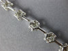 3.79CT DIAMOND 18K WHITE GOLD 3D MULTI FLOWER SEMI ETERNITY LOVE TENNIS NECKLACE