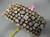 GIA WIDE & LONG 33.81CT PINK DIAMOND 18K ROSE GOLD 3D MULTI ROW TENNIS BRACELET