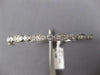 1.40CT DIAMOND 14K WHITE GOLD 3D ROUND & MARQUISE SHAPE FILIGREE BANGLE BRACELET
