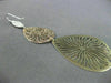 ESTATE LARGE .60CT DIAMOND 14KT WHITE YELLOW & ROSE GOLD SUNBURST PAVE EARRINGS