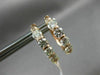 ESTATE 2.0CT DIAMOND 14KT ROSE GOLD 3D CLASSIC OVAL DOUBLE SIDED HOOP EARRINGS