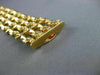 ANTIQUE WIDE 18KT YELLOW GOLD 3D MULTI ROW HANDCRAFTED FLORAL BRACELET #32312