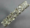 3.0CT DIAMOND 14K WHITE GOLD 3D PRINCESS ETERNITY WEDDING ANNIVERSARY RING 19900
