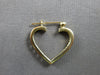 .25CT DIAMOND 14KT YELLOW GOLD 3D MULTI HEART LOVE HOOP HANGING EARRINGS #28211